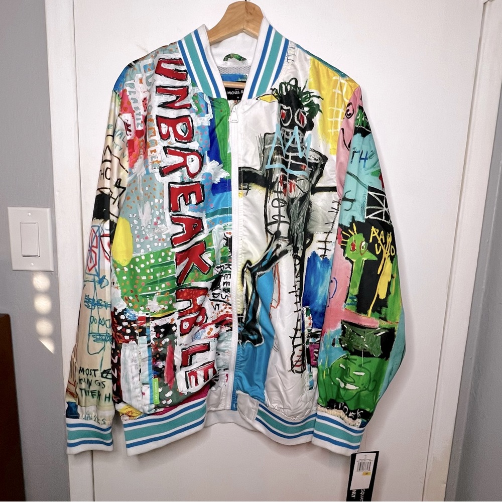 NWT Member’s only X Basquiat Full Zip Up Jacket